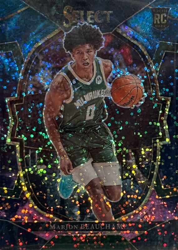 MarJon Beauchamp 2022 Select #75 Concourse Cosmic /(SSP) Rookie PSA 10