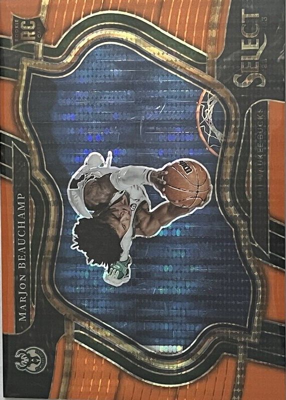 MarJon Beauchamp 2022 Select #283 Courtside Neon Orange Pulsar /15 Rookie PSA 10