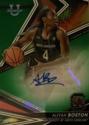 2022 Bowman Best University #BOA-ABO Best of 2022 Autographs - Green Refractor /99
