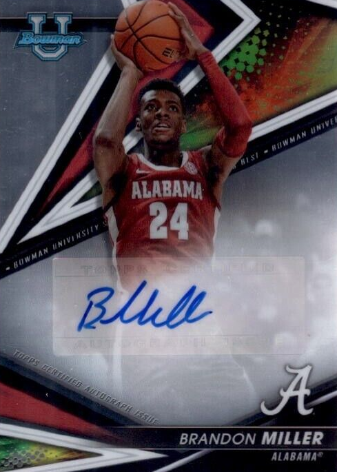Brandon Miller 2022 Bowman Best University #BOA-BM Best of 2022 