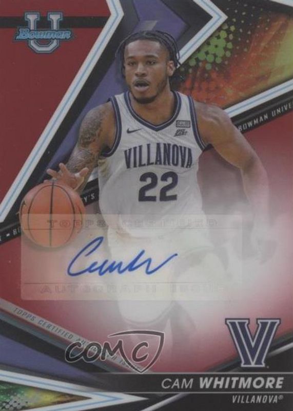 Cam Whitmore 2022 Bowman's Best University #BOA-CW Best of 2022 Autographs - Red Refractor /10 SGC 9.5