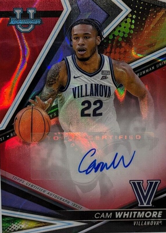 Cam Whitmore 2022 Bowman's Best University Best of 2022 Autographs