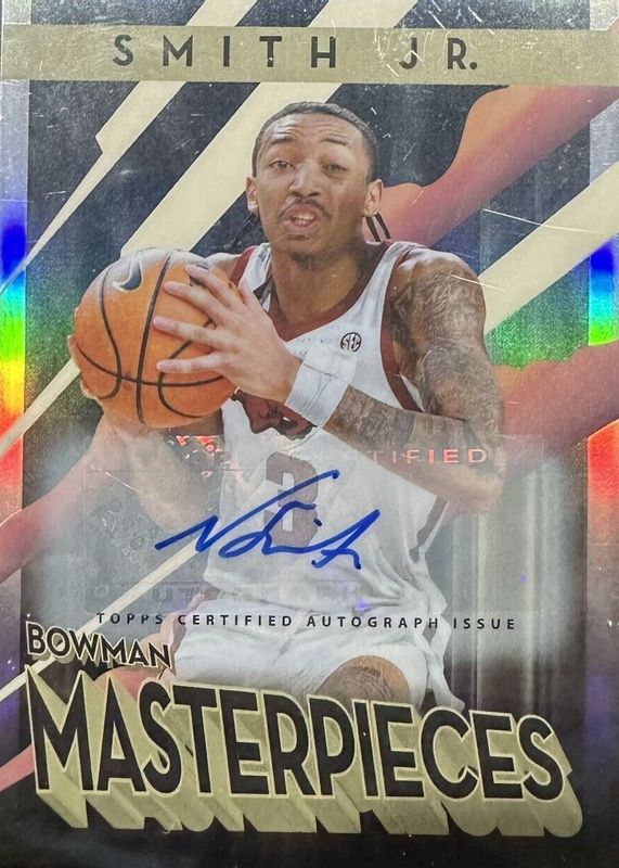 Nick Smith Jr. 2022 Bowman Best University #BOA-NS Best of 2022 Autographs - Refractor RAW