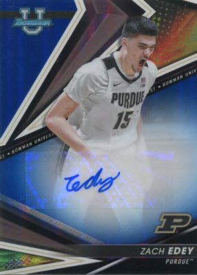2022 Bowman Best University #BOA-ZE Best of 2022 Autographs - Blue Refractor /150