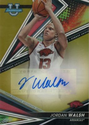 2022 Bowman Best University #BOA-JW Best of 2022 Autographs - Gold Refractor /50