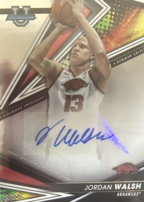 Jordan Walsh 2022 Bowman's Best University #BOA-JW Best of 2022 Autographs SGC 9.5