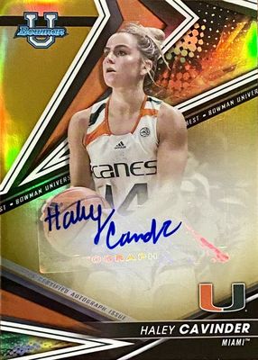 2022 Bowman Best University #BOA-HYC Best of 2022 Autographs - Gold Refractor /50