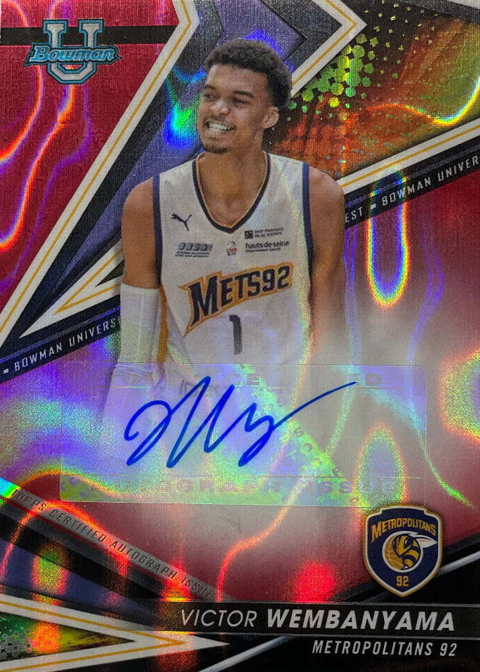 シングルカード 22-23 Bowman Best RCVictor Wembanyama 2022-23 Bowman University Best #51 Victor Wembanyama | eBay