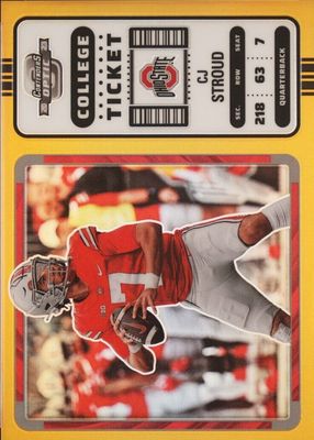 2023 Chronicles Draft Picks #2 Contenders Optic - Gold /10