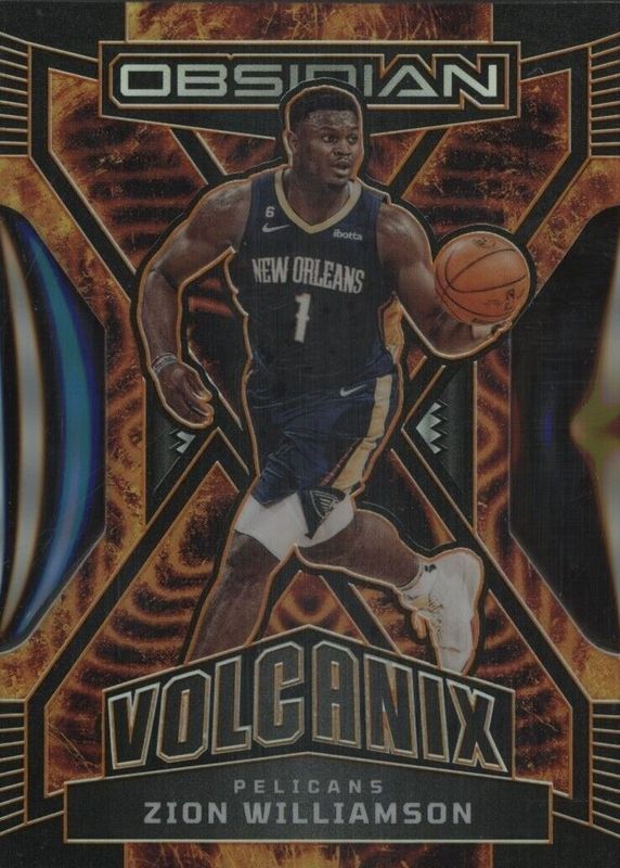 Zion Williamson 2022 Obsidian #24 Volcanix /(SSP) PSA 8