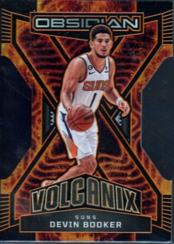 Devin Booker 2022 Obsidian #18 Volcanix /(SSP) PSA 10