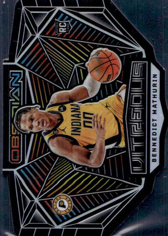 Bennedict Mathurin 2022 Obsidian #5 Vitreous /(SSP) Rookie PSA 10