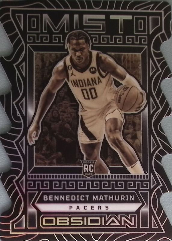 Bennedict Mathurin 2022 Obsidian #11 Mist /(SSP) Rookie PSA 9