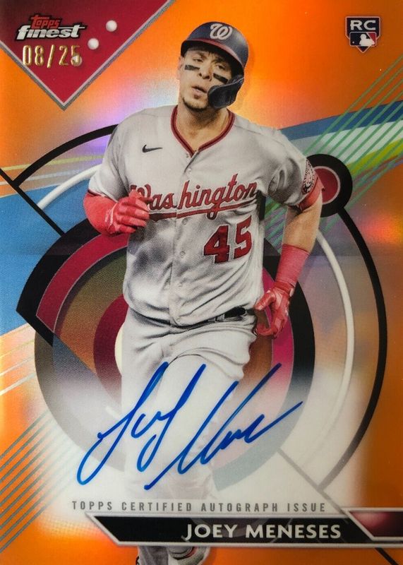 2023 Topps Finest #FA-JM Finest Autographs - Orange Refractor /25