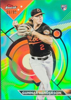 2023 Topps Finest #100 Green Lava Refractor /99