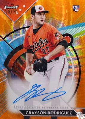2023 Topps Finest #FA-GRO Finest Autographs - Orange Wave Refractor /25
