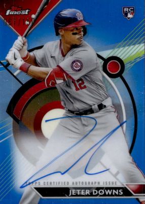 2023 Topps Finest #FA-JD Finest Autographs - Blue Refractor /150