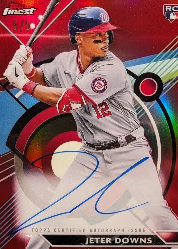 2023 Topps Finest #FA-JD Finest Autographs - Red Refractor /5