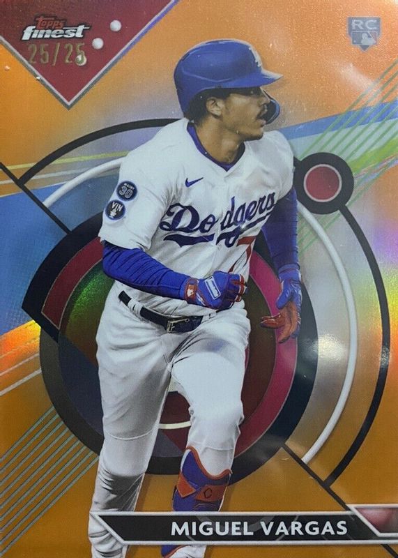 Miguel Vargas 2023 Topps Finest #33 Orange Refractor /25 Rookie SGC 9.5