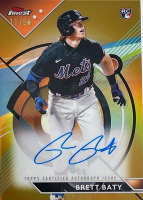 2023 Topps Finest #FA-BBA Finest Autographs - Gold Refractor /50