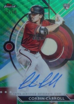 2023 Topps Finest #FA-CC Finest Autographs - Green Wave Refractor /99