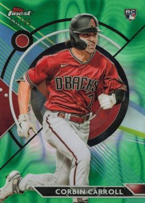 2023 Topps Finest #24 Green Lava Refractor /99