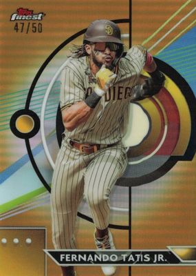 2023 Topps Finest #50 Gold Refractor /50