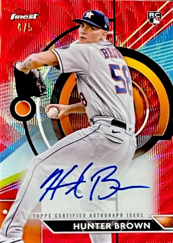 2023 Topps Finest #FA-HB Finest Autographs - Red Wave Refractor /5