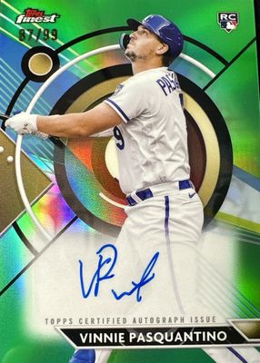 2023 Topps Finest #FA-VP Finest Autographs - Green Refractor /99
