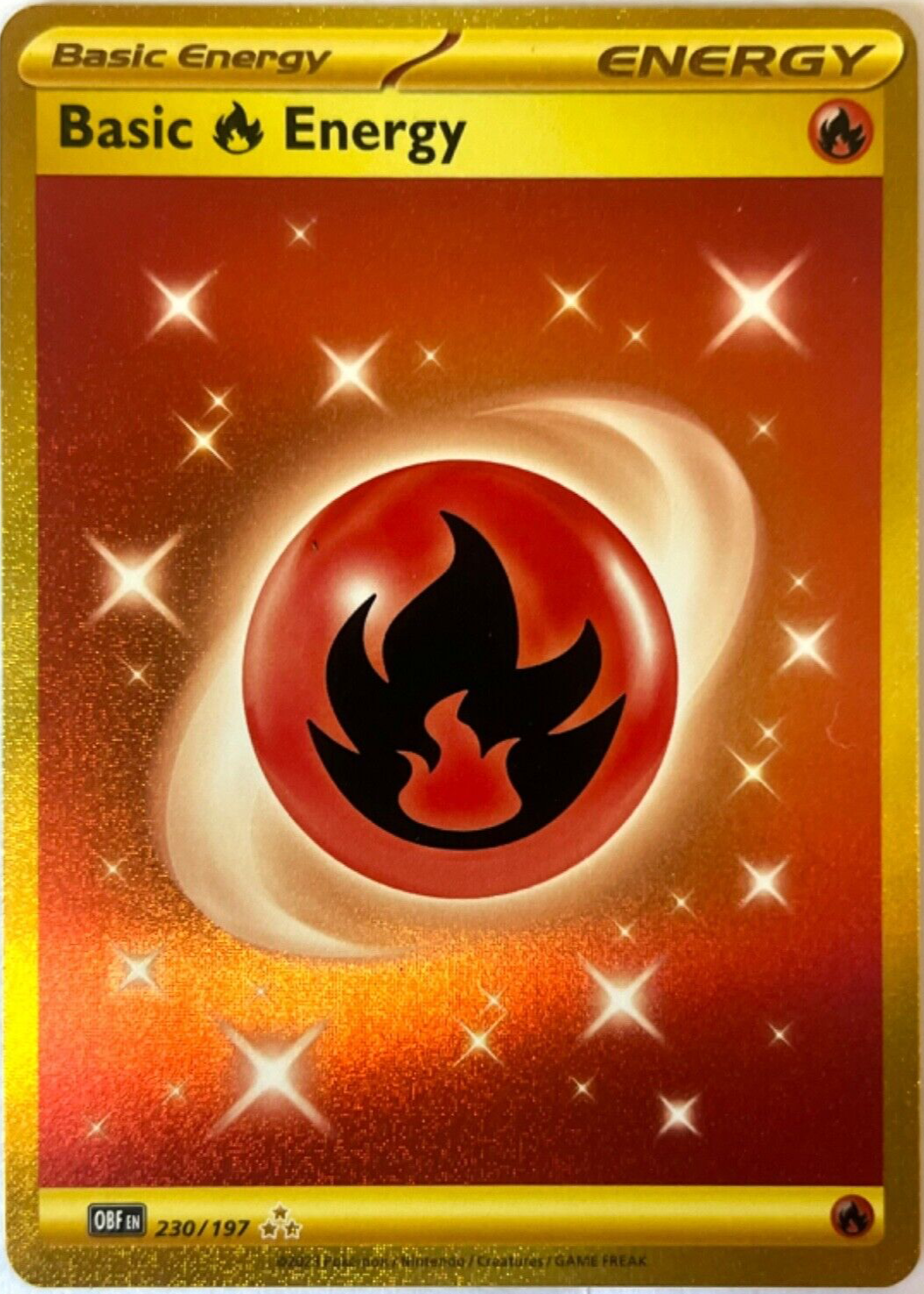Fire Energy 2023 Scarlet & Violet: Obsidian Flames #230/197