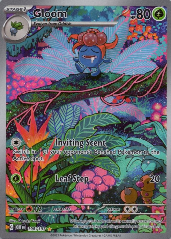 Gloom 2023 Scarlet & Violet: Obsidian Flames #198/197 Illustration Rare RAW TCG (NEAR MINT)