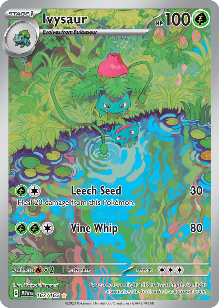 Ivysaur 2023 Scarlet & Violet: 151 #167/165 Illustration Rare