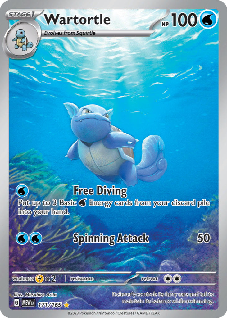 2023 ポケモンカード Wartortle ホロカード Wartortle Holo 002 Classic Collection CLK 2023 Japanese