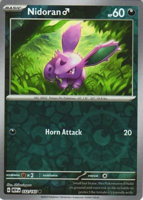 ニドラン♂ 海外版 3枚 セット 1st Edition Nidoran♂ Nidoran Pokemon Card Game Pocket Monster Nintendo Japanese