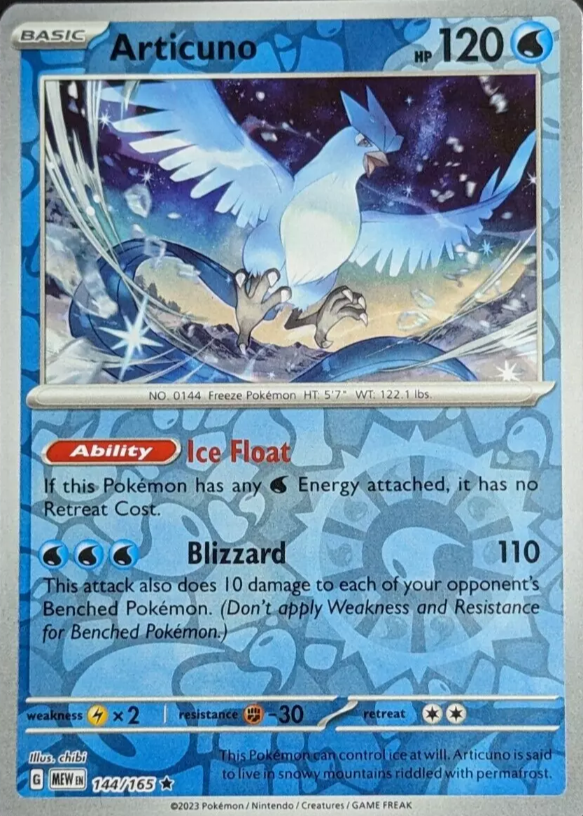 rare articuno pokemon card Articuno 16/108 Rare