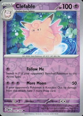 英語版初期　ポケモンカード　Clefable holo Pokemon Clefable 014/034 Holo Pokemon Card Game Classic