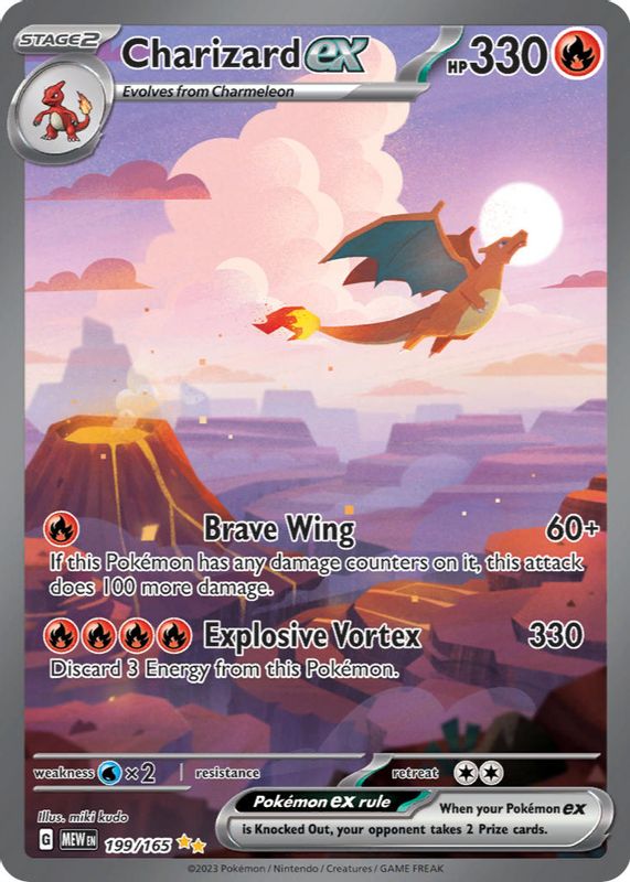 Charizard ex - Pokemon 151 #185 Pokemon Card