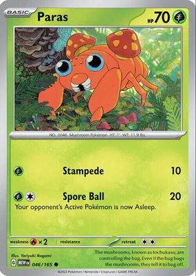 Paras 2023 Japanese Scarlet & Violet: 151 #046/165 Master Ball