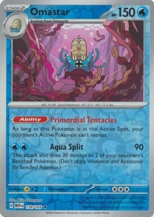 omastar pokemon card price V 174/195- Silver Tempest - Full Art -Pokemon Ultra Rare [2W] Tentacle Lock (110) If the Defending Pokmon is an Evolution Pokmon Omastar Pokemon Cards Price Guide