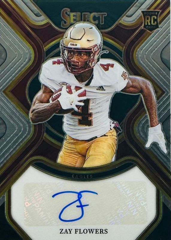 Zay Flowers 2023 Select Draft Picks #RS-ZFL Rookie Signatures