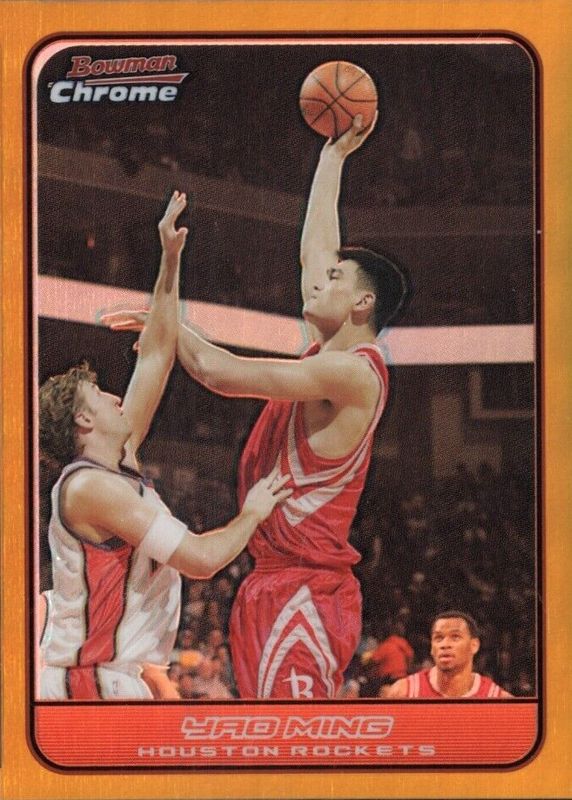 Yao Ming 2006 Bowman #18 Chrome - Gold Refractor /50 PSA 10