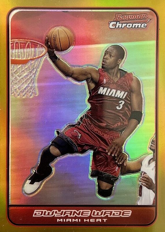 Dwyane Wade 2006 Bowman #97 Chrome - Gold Refractor /50 PSA 10