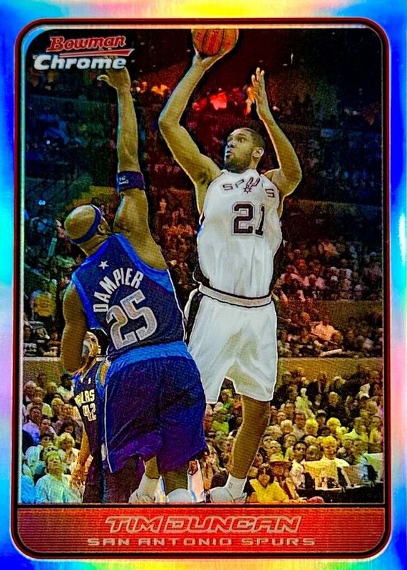 Tim Duncan 2006 Bowman #20 Chrome - Refractor /249