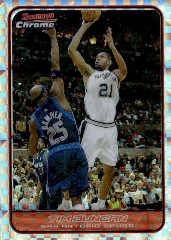 Tim Duncan 2006 Bowman #20 Chrome - X-Fractor /150 PSA 10