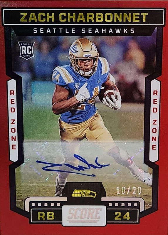 Rashee Rice 2023 Score #352 Rookie Signatures - Red Zone /20 RAW