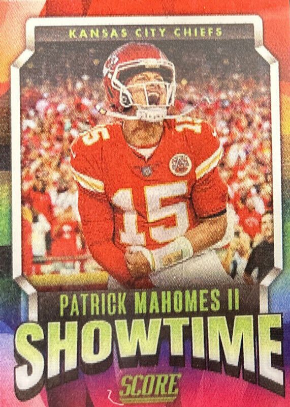 Patrick Mahomes II 2023 Score #ST-1 Showtime /(SSP) PSA 10