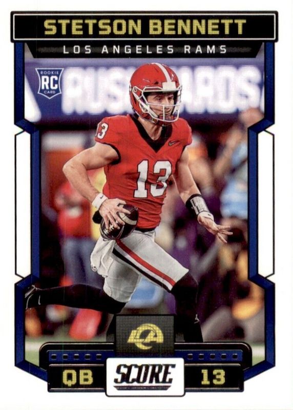 Stetson Bennett IV 2023 Score #313 Base Rookie RAW