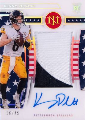 2022 National Treasures #158 Rookie Patch Auto - Stars & Stripes Holo Silver /25
