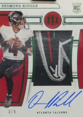 2022 National Treasures #159 Rookie Patch Auto - Green Jersey Number (/4)