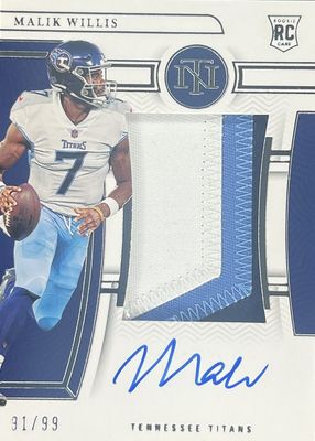 2022 National Treasures #157 Rookie Patch Auto /99